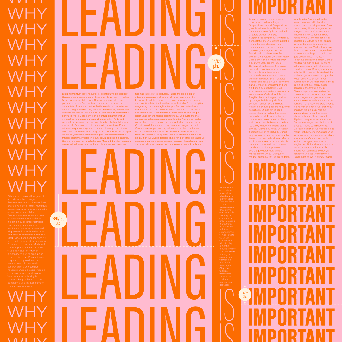 what is leading in typography 