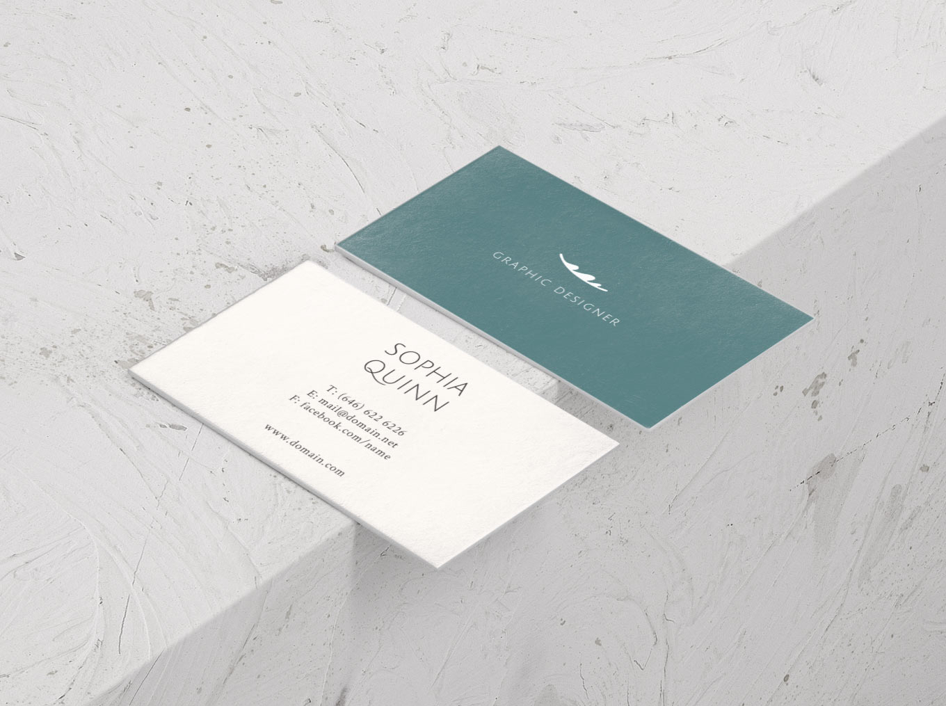 Design mockup of business cards