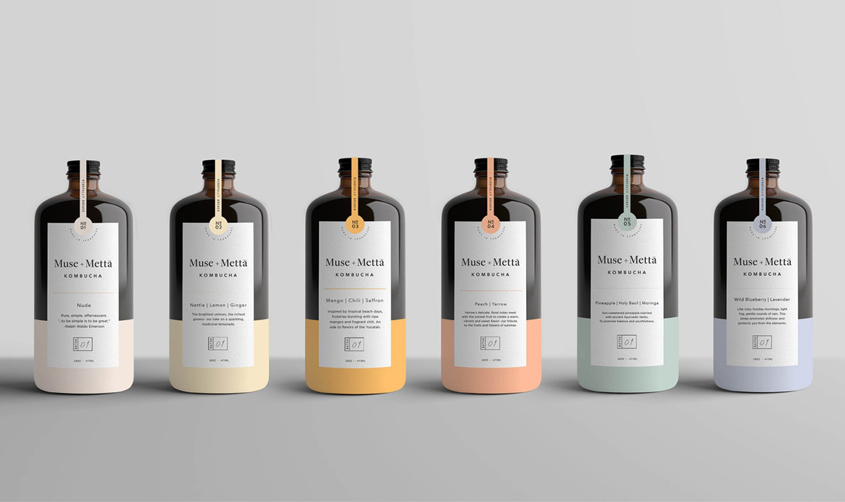 Muse and Metta Bottle Packaging