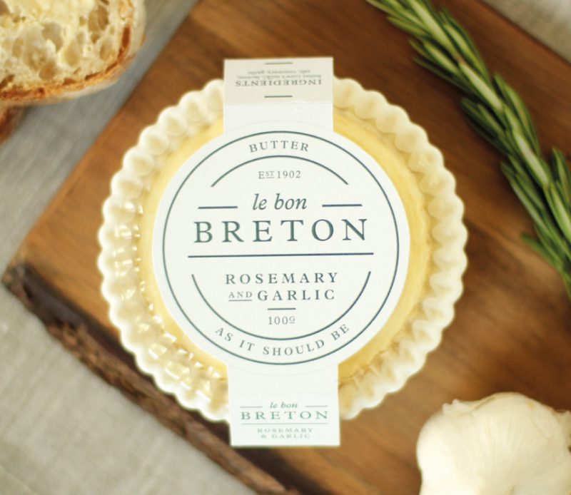 Butter packaging design example