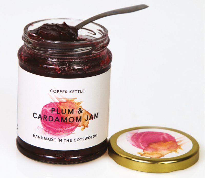 Packaging design example for jam 