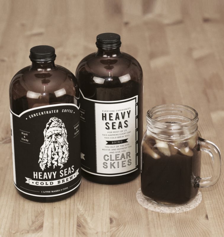 Example of cold brew coffee packaging design