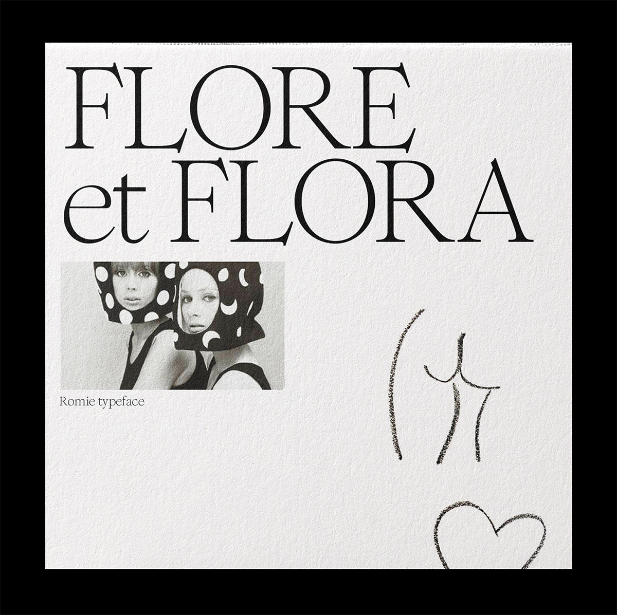 Romie typeface Flore