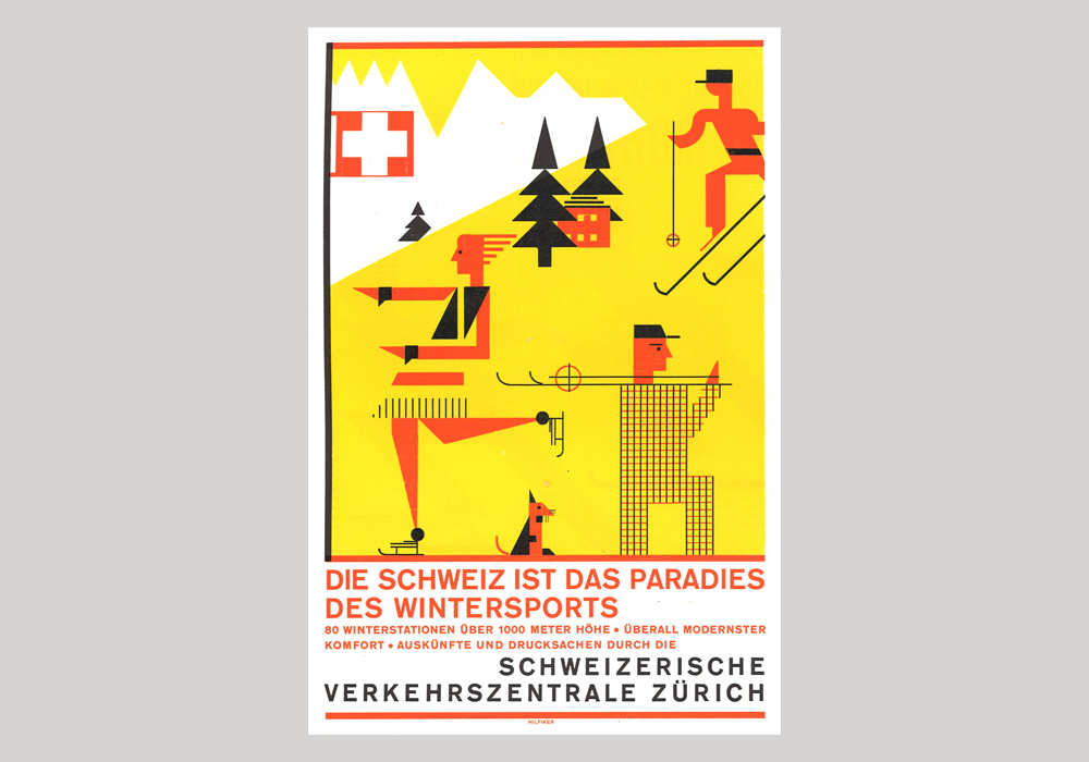 Winter Sports poster (Switzerland, 1929)
