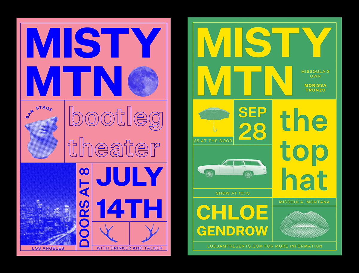Misty mountain posters