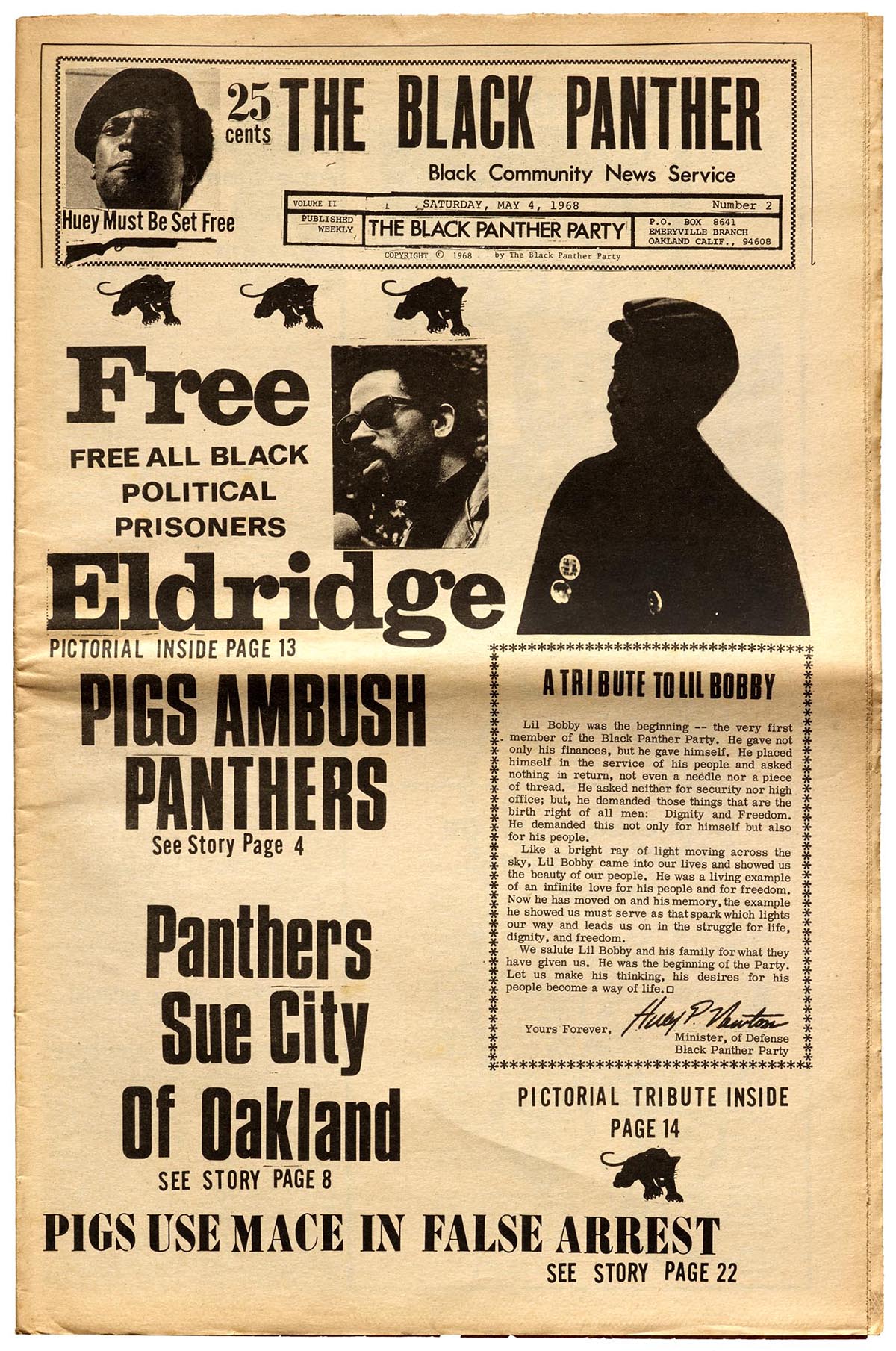 Emory Douglas Black Panther editorial