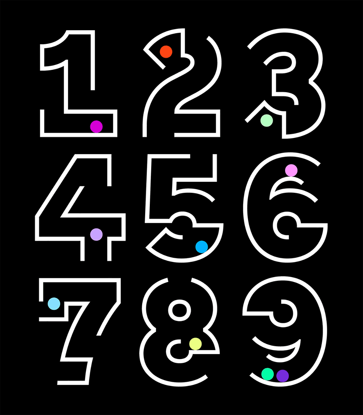 Marble Typeface Alphabet