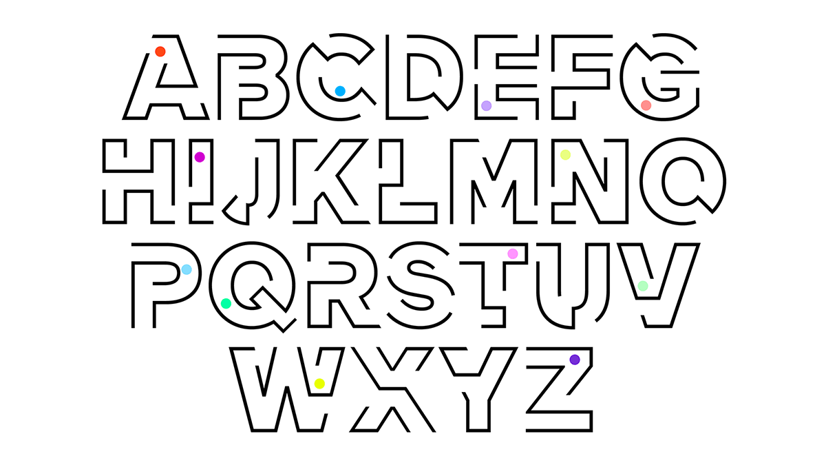 Marble Typeface Alphabet